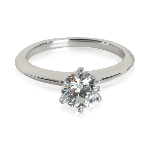 Tiffany & Co. 0.84 Ct Round Brilliant Diamond Engagement Ring 950