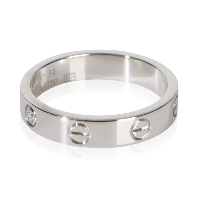 Cartier White Gold Diamond Small Model Love Ring 18k