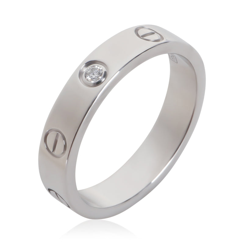 Cartier White Gold Diamond Small Model Love Ring 18k