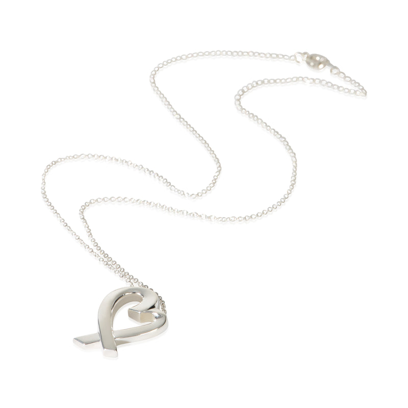 Tiffany & Co. Sterling Silver Paloma Picasso Loving Heart Pendant 925