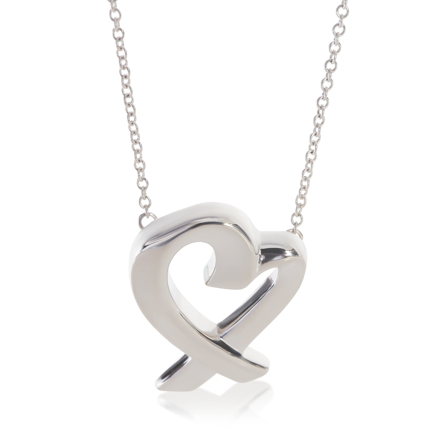 Tiffany & Co. Sterling Silver Paloma Picasso Loving Heart Pendant 925