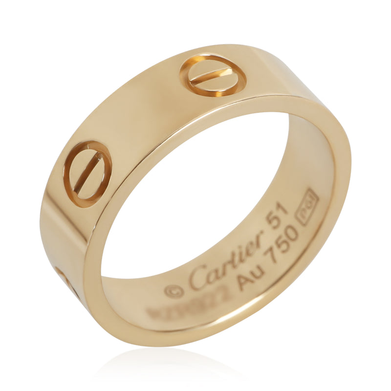 Cartier Yellow Gold Love Ring 18k