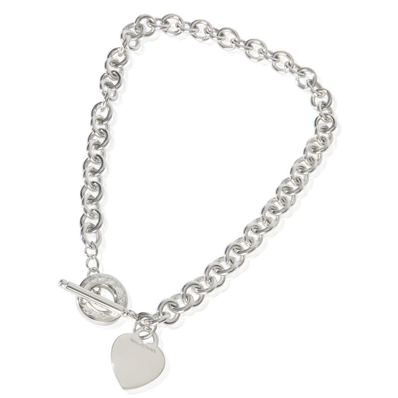 Tiffany & Co. Sterling Silver Heart Tag Necklace 925