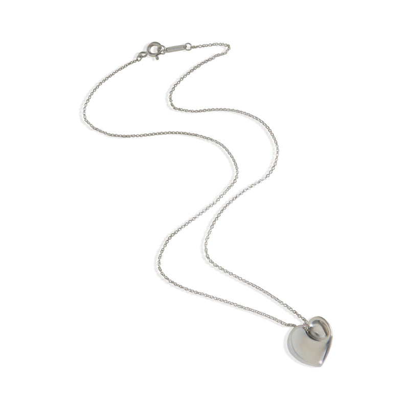 Tiffany & Co. Sterling Silver Folded Heart Pendant 925
