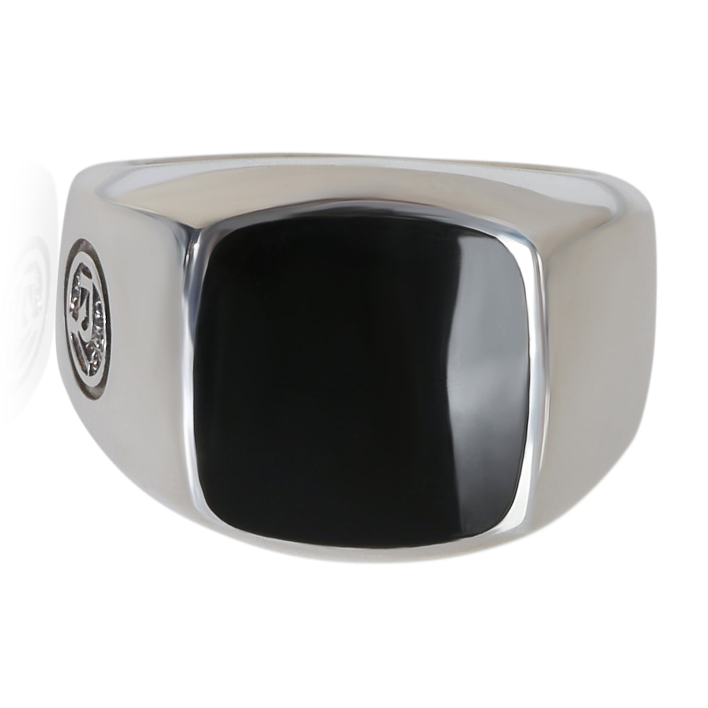 David Yurman Sterling Silver Onyx Signet Ring 925