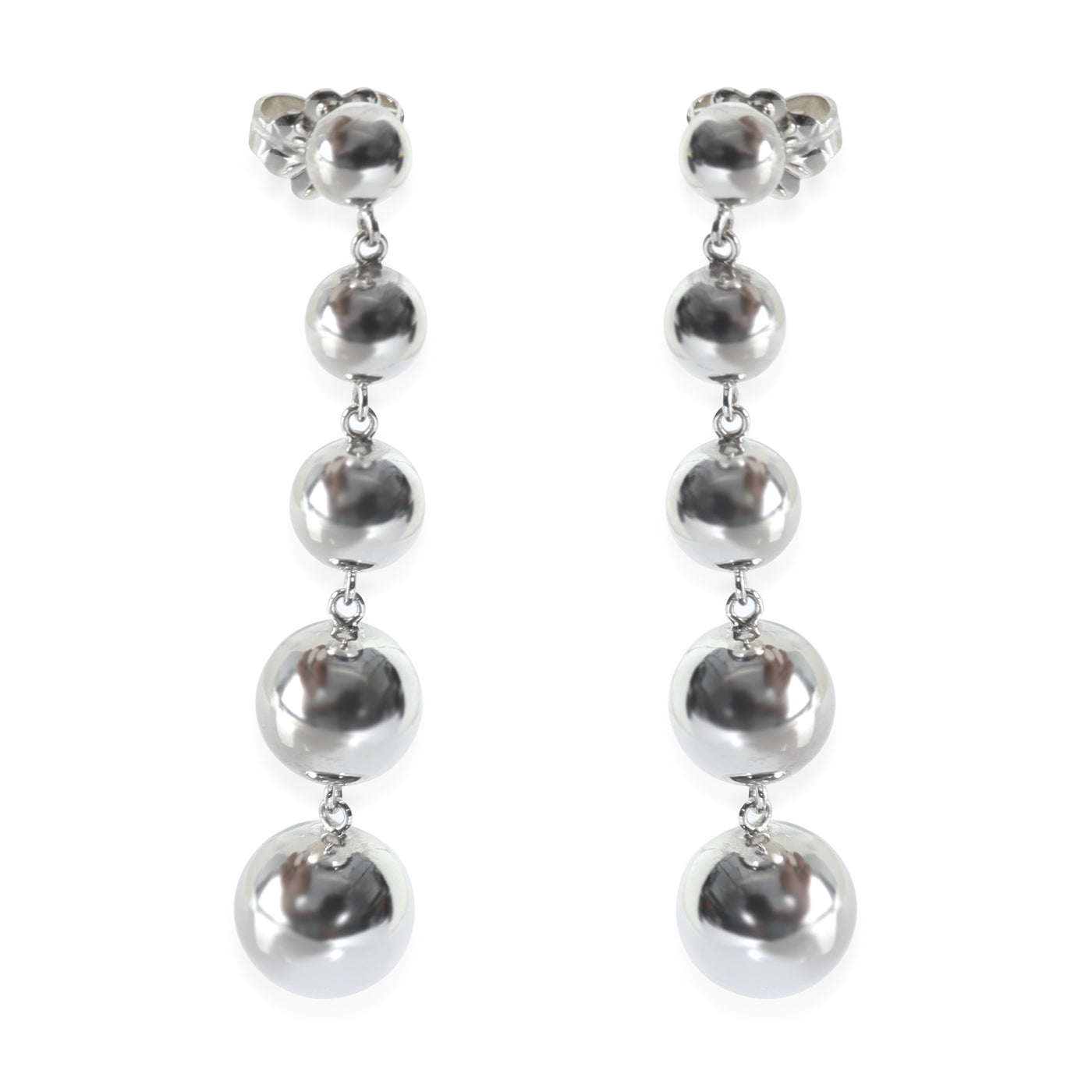 Tiffany & Co. Sterling Silver Hardwear Ball Earrings 925