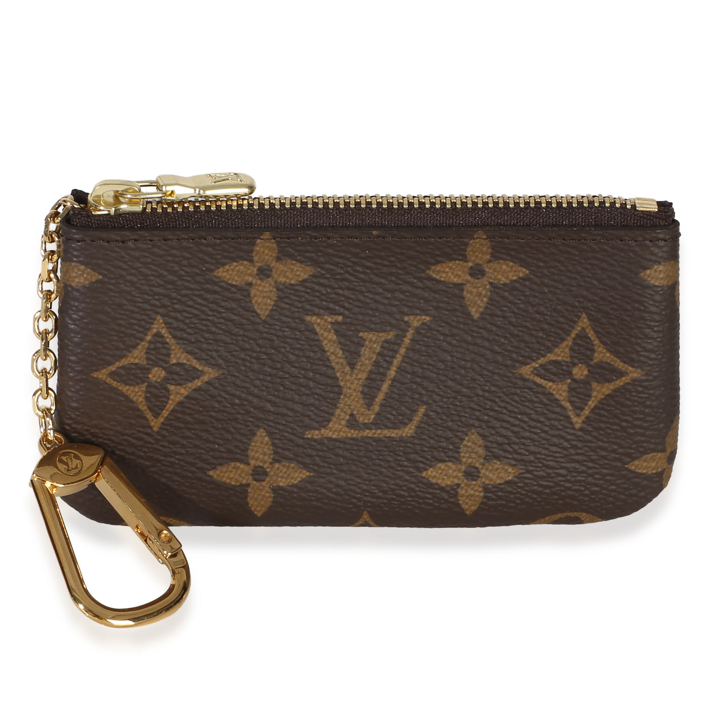 Louis Vuitton Monogram Canvas Key Pouch Gold Wallet