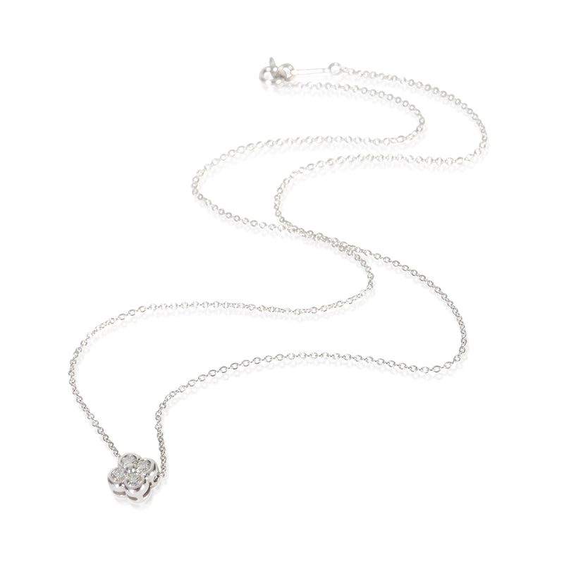 Tiffany & Co. Sterling Silver Diamond Lace Pendant 925