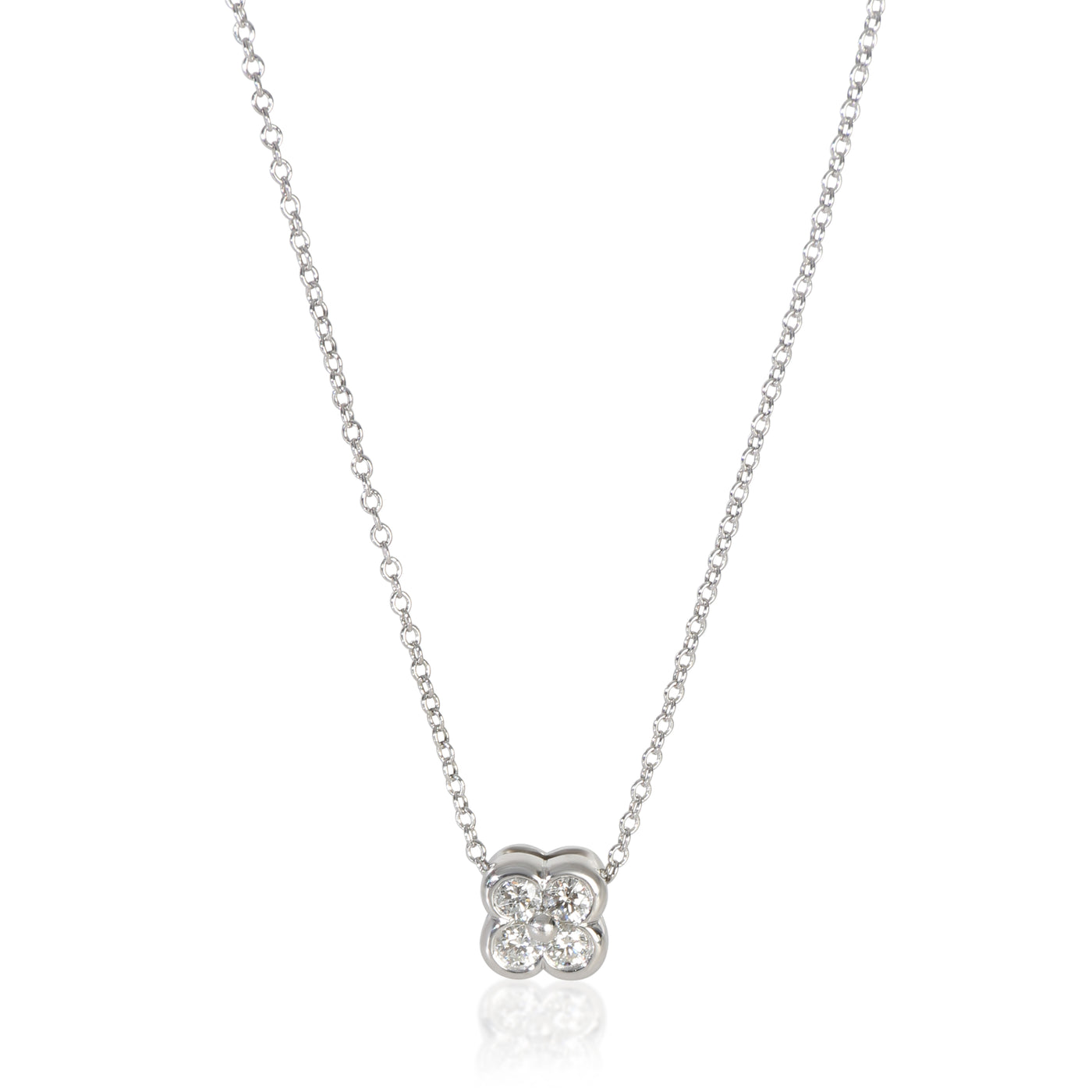 Tiffany & Co. Sterling Silver Diamond Lace Pendant 925