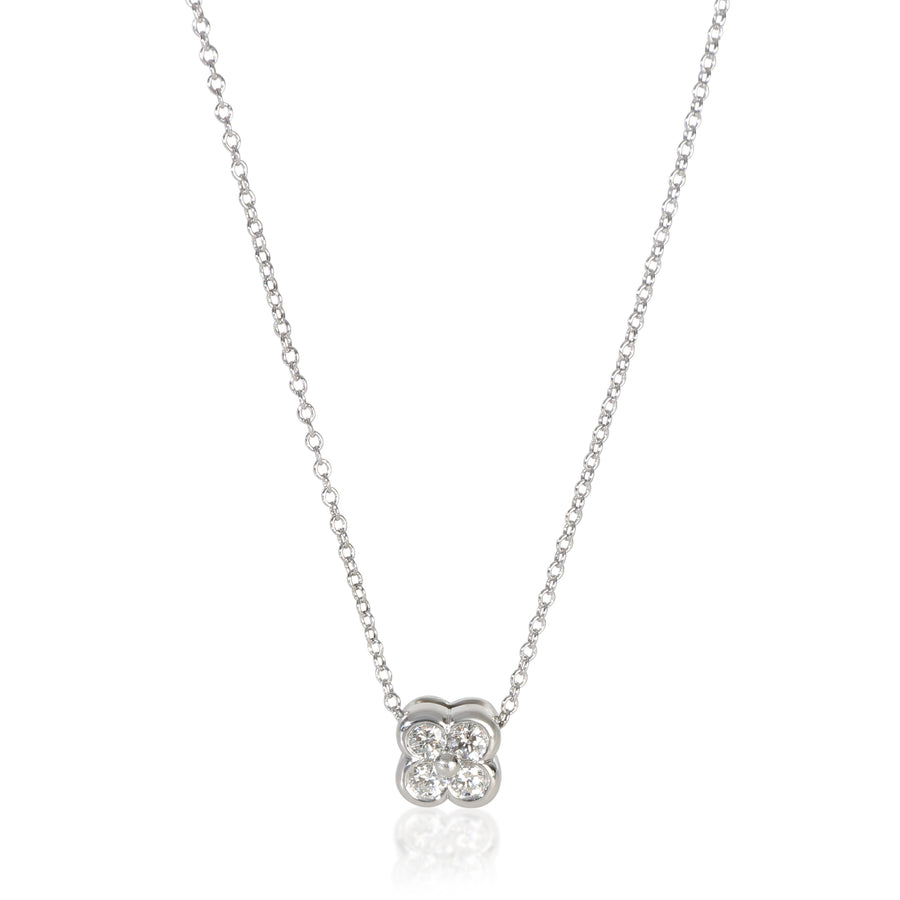 Tiffany & Co. Sterling Silver Diamond Lace Pendant 925
