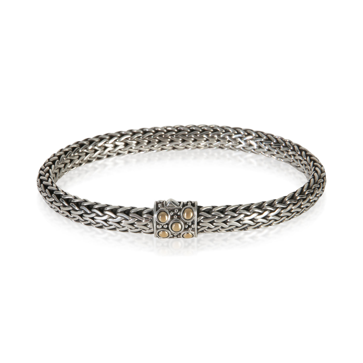 John Hardy Yellow Gold & Sterling Silver Icon Bracelet 18k