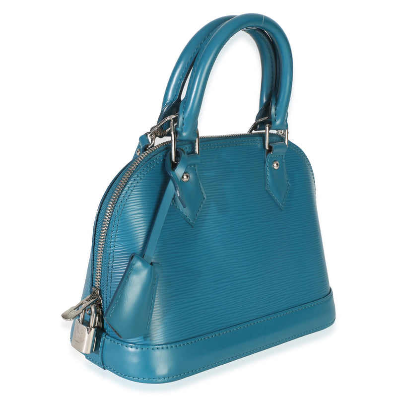 Louis Vuitton Cyan Epi Alma Bb Blue Leather Bag