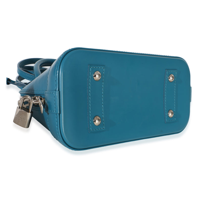 Louis Vuitton Cyan Epi Alma Bb Blue Leather Bag