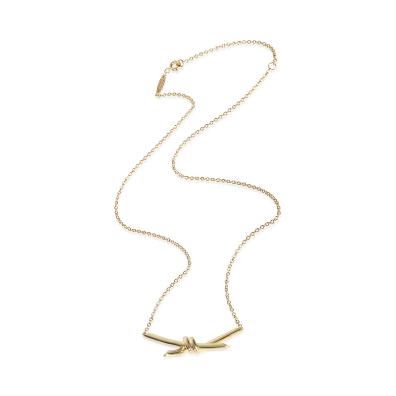 Tiffany & Co. Yellow Gold Knot Necklace 18k