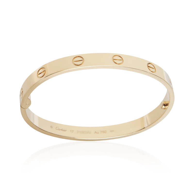 Cartier Yellow Gold Single Screw Love Bracelet 18k