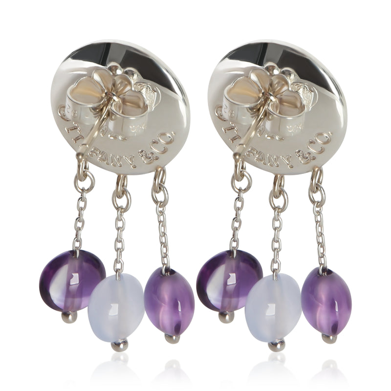 Tiffany & Co. Sterling Silver Amethyst Earrings 925