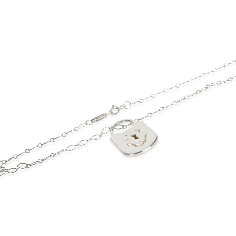 Tiffany & Co. Sterling Silver Lock Pendant 925