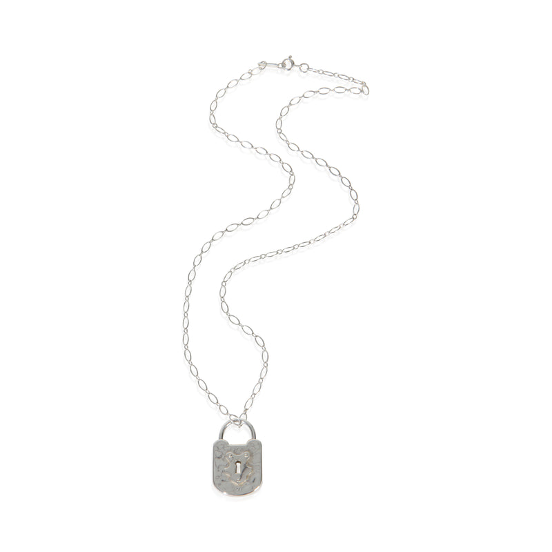 Tiffany & Co. Sterling Silver Lock Pendant 925