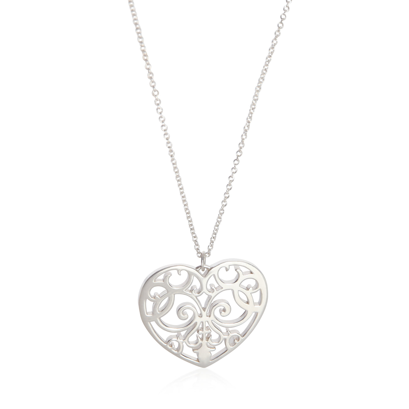 Tiffany & Co. Sterling Silver Enchant Heart Pendant 925