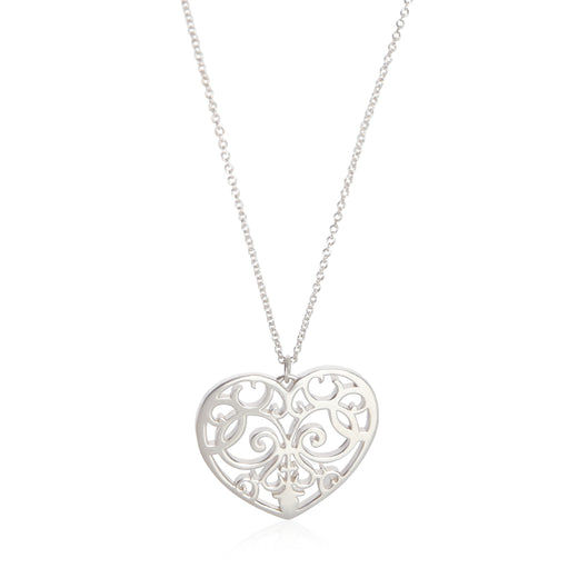 Tiffany & Co. Sterling Silver Enchant Heart Pendant 925