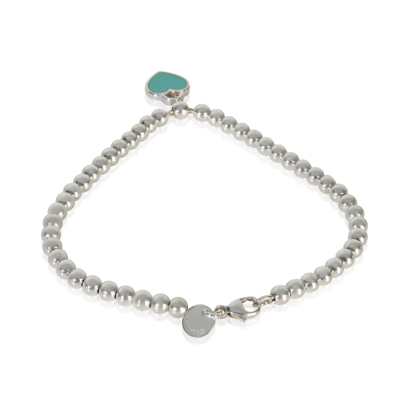 Tiffany & Co. Sterling Silver Diamond Return To Bracelet 925