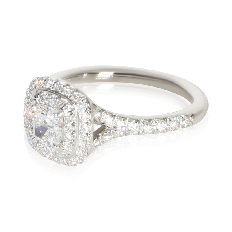 Tiffany & Co. 0.45 Ct Cushion Diamond Soleste Engagement Ring 950