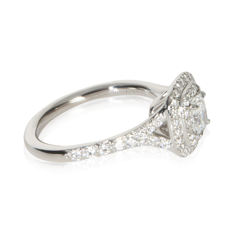 Tiffany & Co. 0.45 Ct Cushion Diamond Soleste Engagement Ring 950