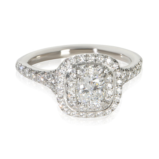 Tiffany & Co. 0.45 Ct Cushion Diamond Soleste Engagement Ring 950