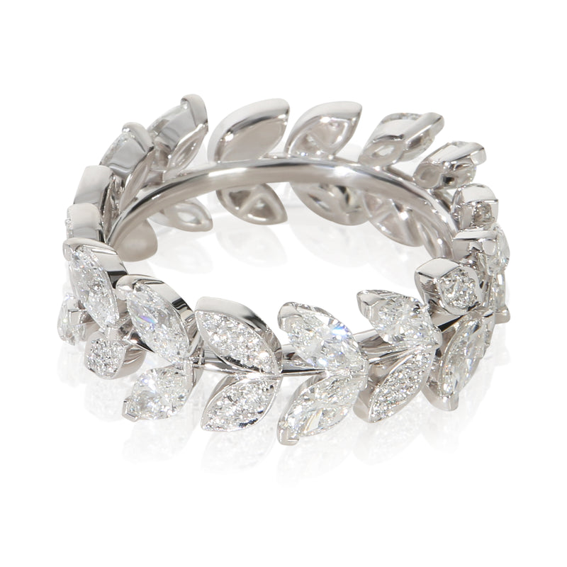 Tiffany & Co. Platinum Diamond Victoria Vine Ring 950