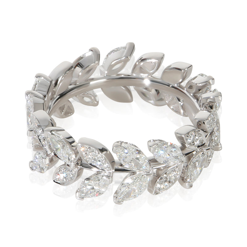Tiffany & Co. Platinum Diamond Victoria Vine Ring 950