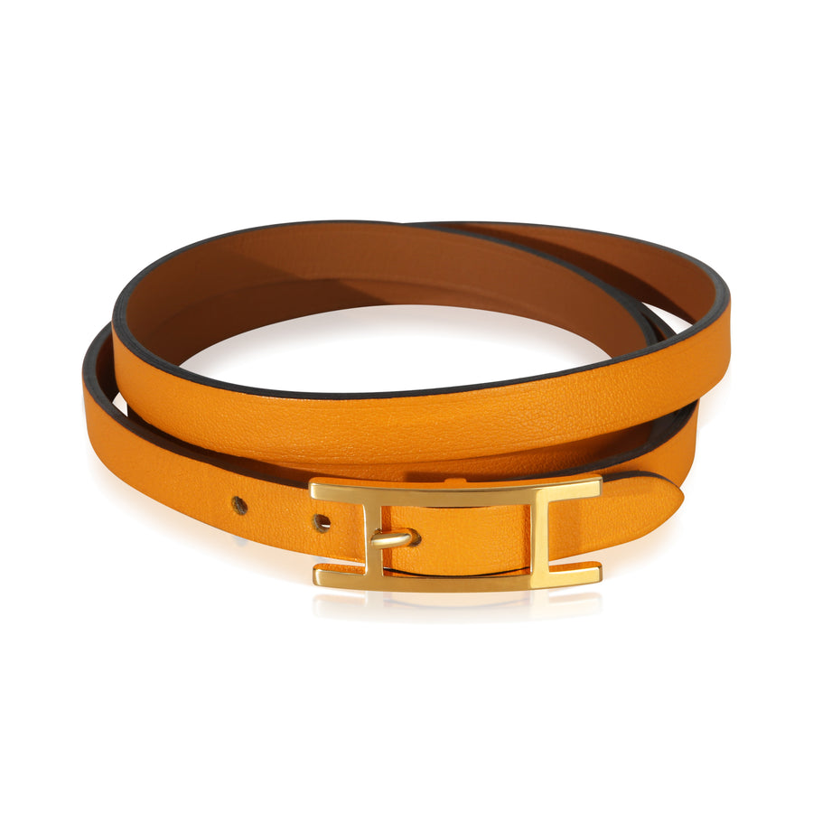 Hermès Gold-Plated Behapi Triple Tour Bracelet