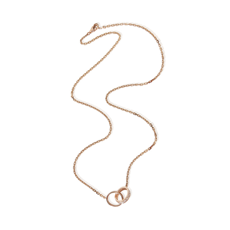 Cartier Rose Gold Diamond Love Necklace 18k