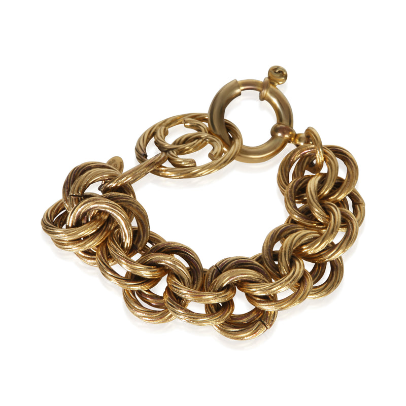 Chanel Gold-Plated Vintage 1993 Cc Bracelet