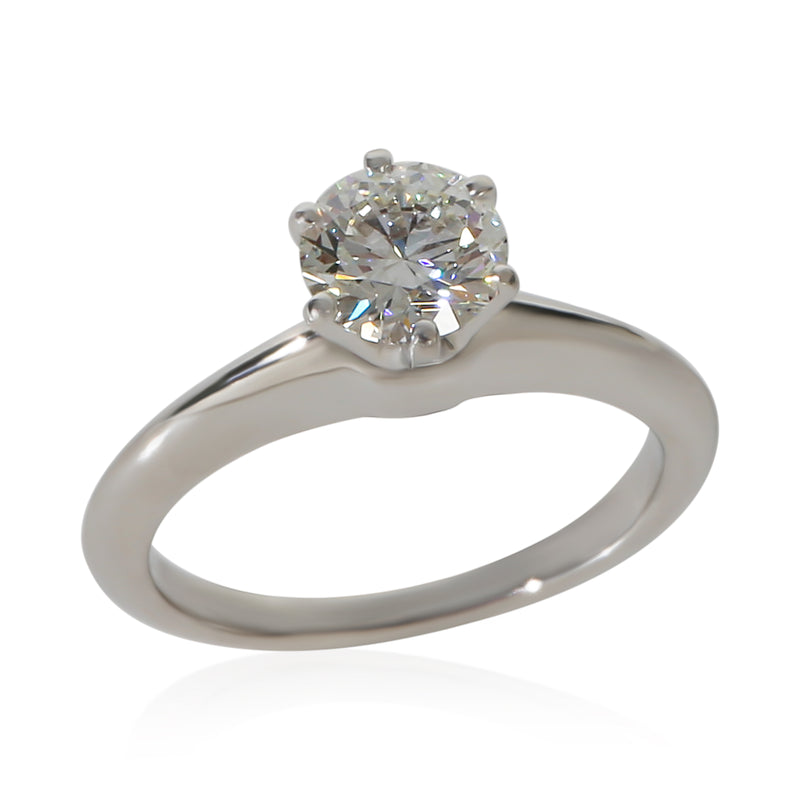 Tiffany & Co. 0.82 Ct Round Brilliant Diamond Engagement Ring 950