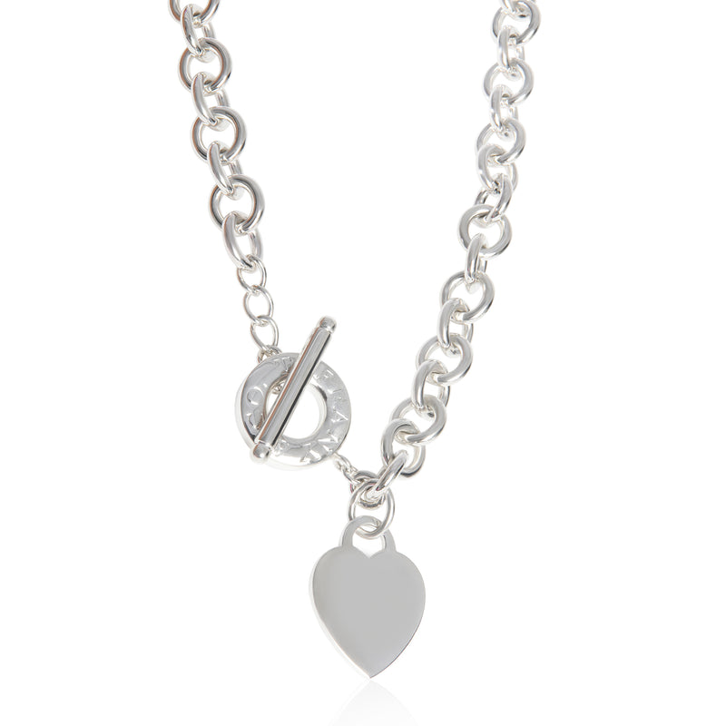 Tiffany & Co. Sterling Silver Heart Tag Necklace 925