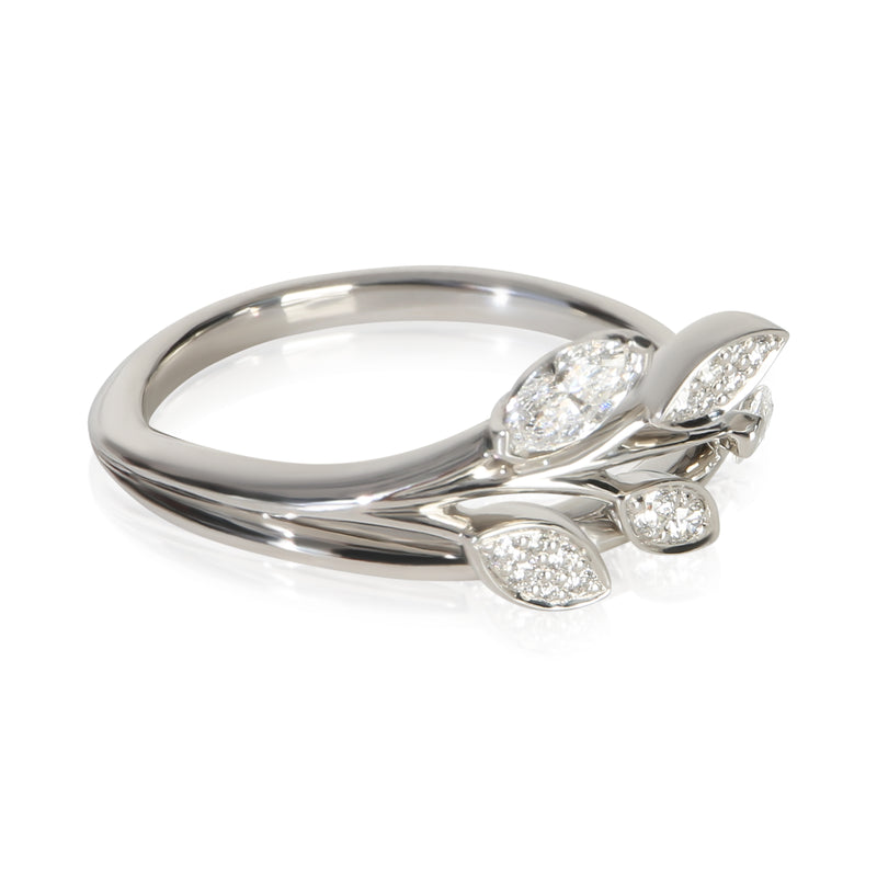 Tiffany & Co. Platinum Diamond Victoria Vine Ring 950