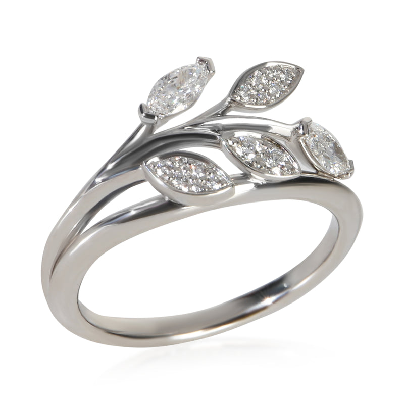 Tiffany & Co. Platinum Diamond Victoria Vine Ring 950