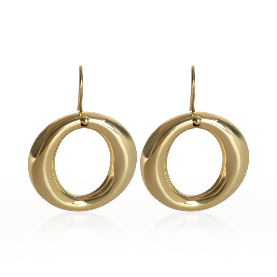 Tiffany & Co. Yellow Gold Elsa Peretti Sevillana Earrings 18k