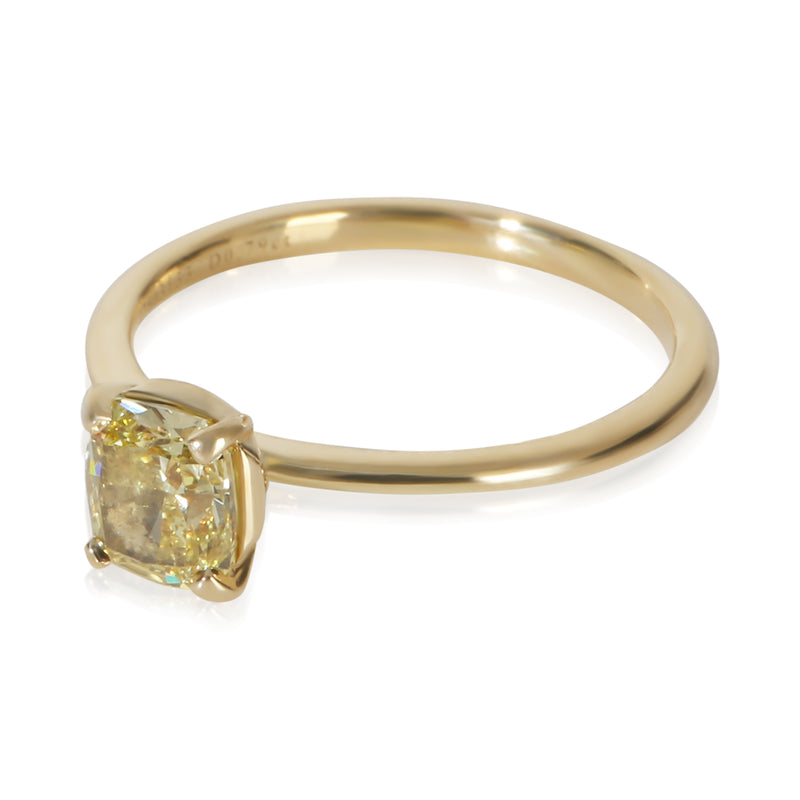 Tiffany & Co. 0.79 Ct Cushion Diamond True Engagement Ring 18k