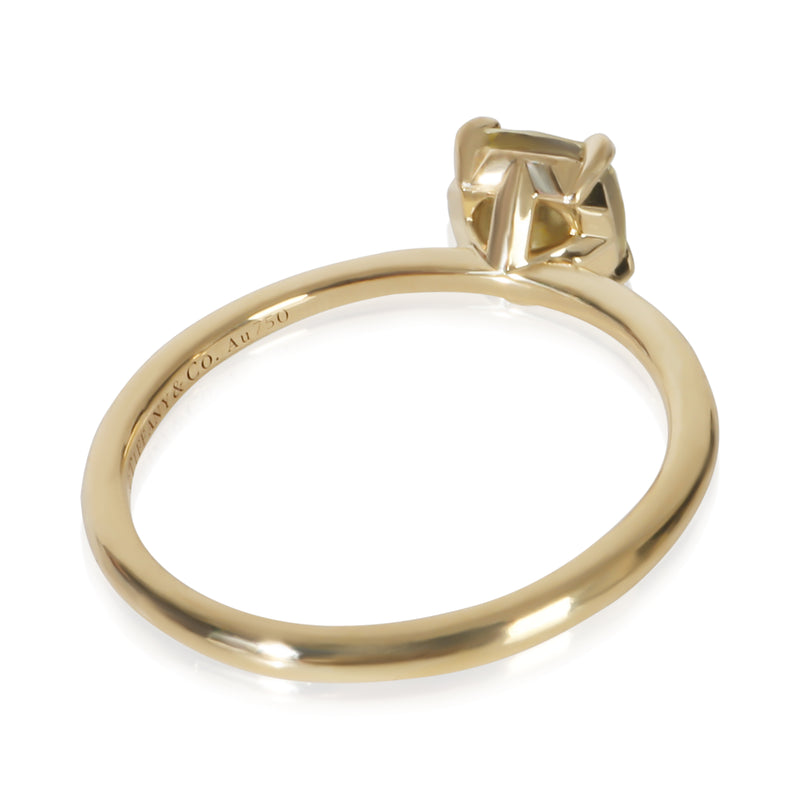 Tiffany & Co. 0.79 Ct Cushion Diamond True Engagement Ring 18k