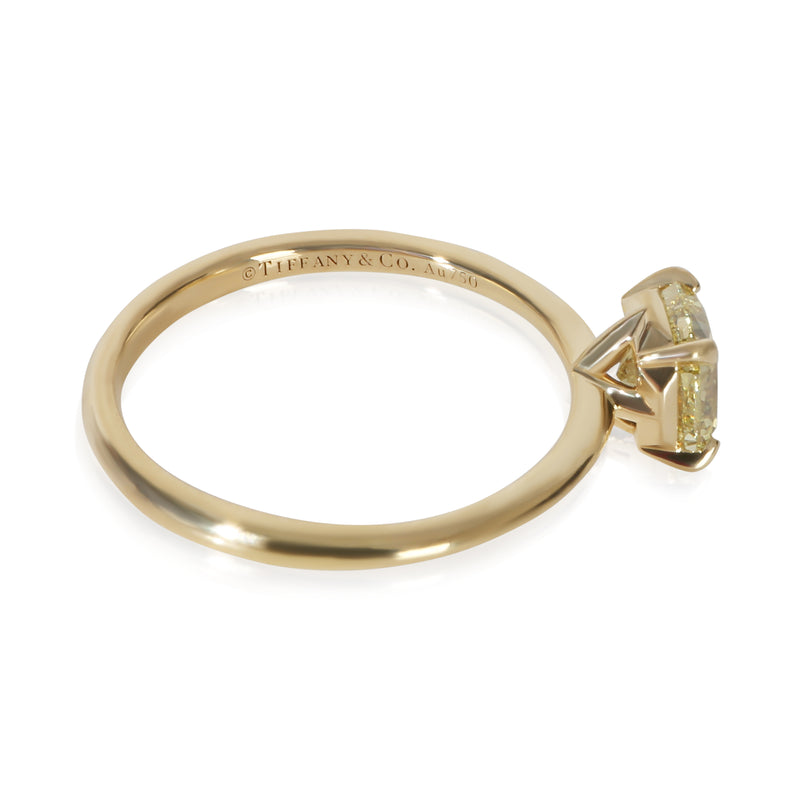 Tiffany & Co. 0.79 Ct Cushion Diamond True Engagement Ring 18k