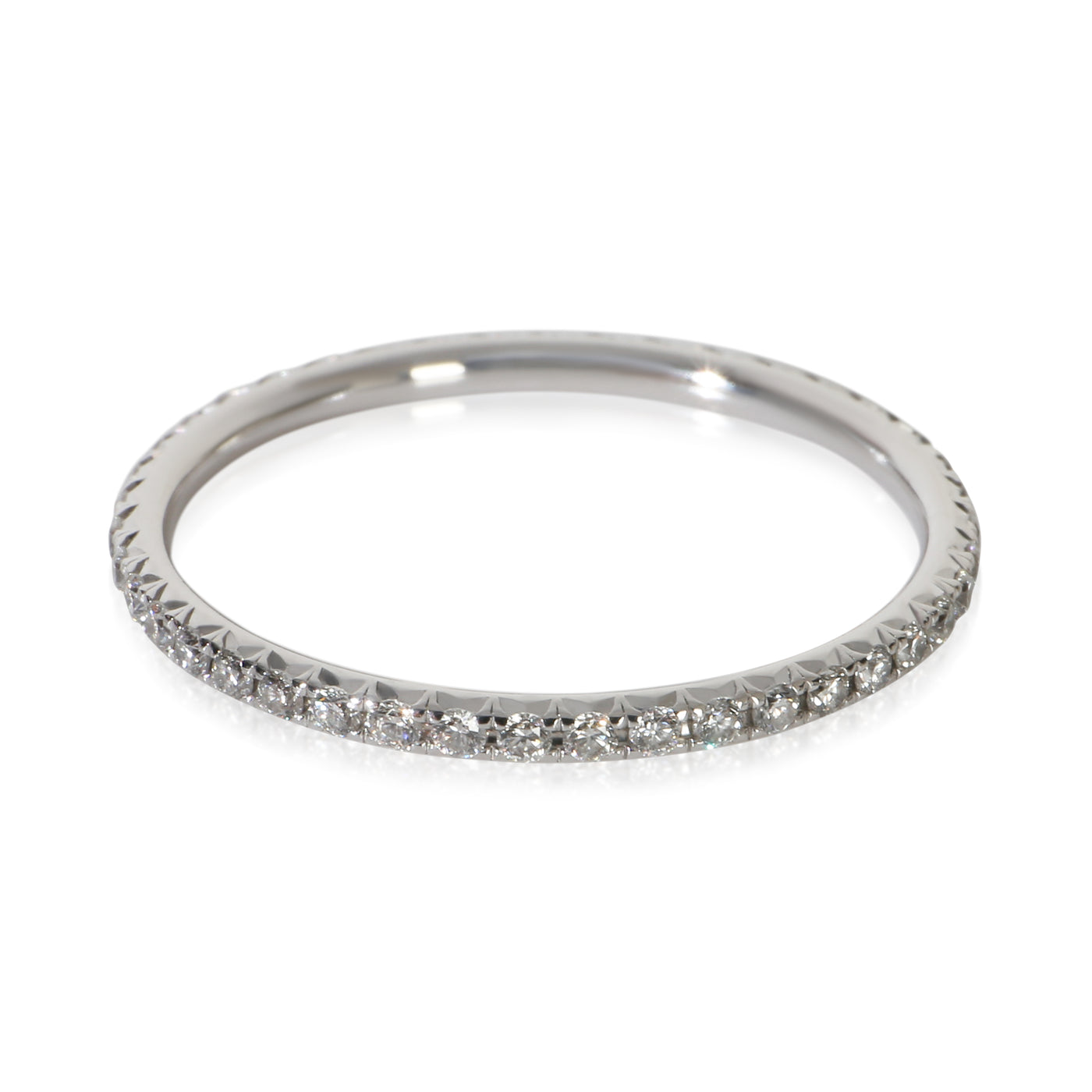 Tiffany & Co. White Gold Diamond Metro Eternity Band 18k