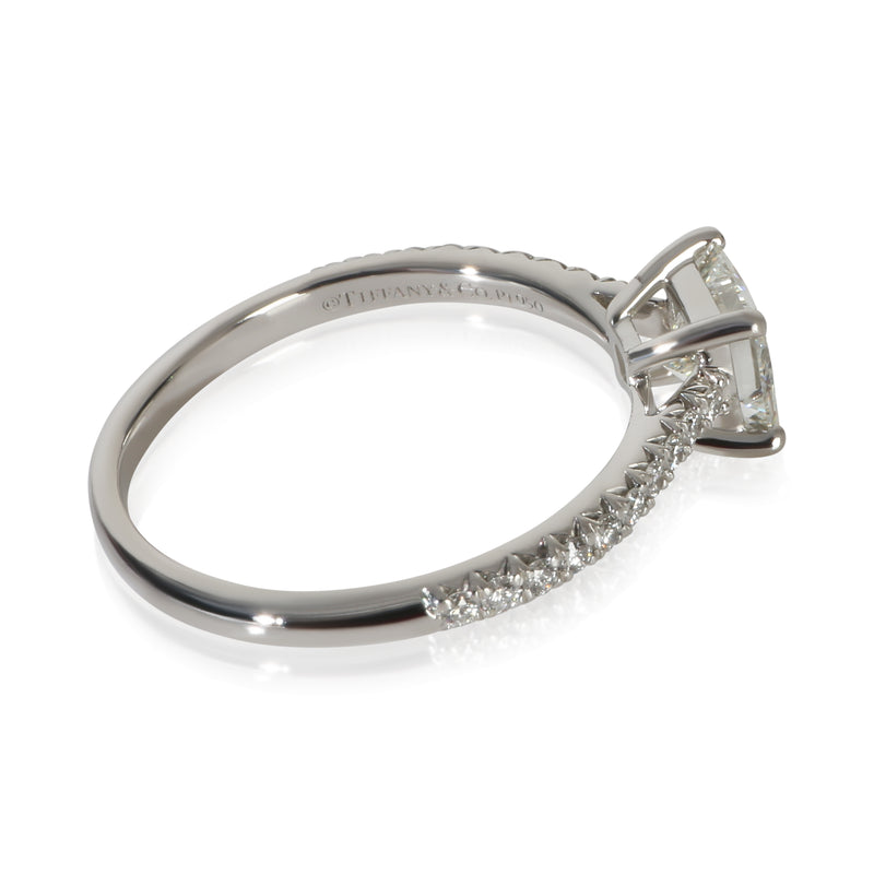 Tiffany & Co. 0.74 Ct Princess Diamond Novo Engagement Ring 950