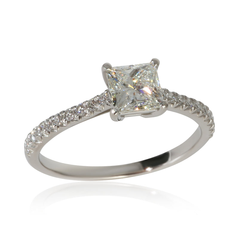 Tiffany & Co. 0.74 Ct Princess Diamond Novo Engagement Ring 950
