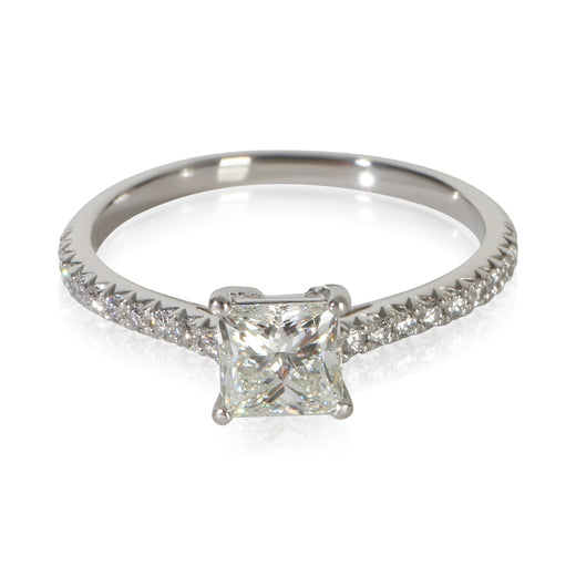 Tiffany & Co. 0.74 Ct Princess Diamond Novo Engagement Ring 950