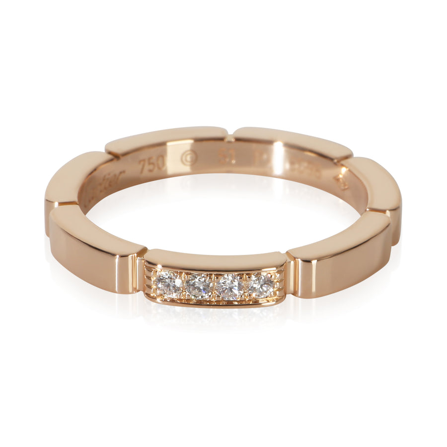 Cartier Rose Gold Diamond Maillon Panthere Band 18k