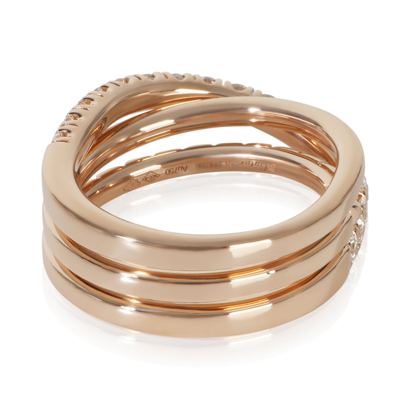Cartier Rose Gold Diamond Etincelle Ring 18k
