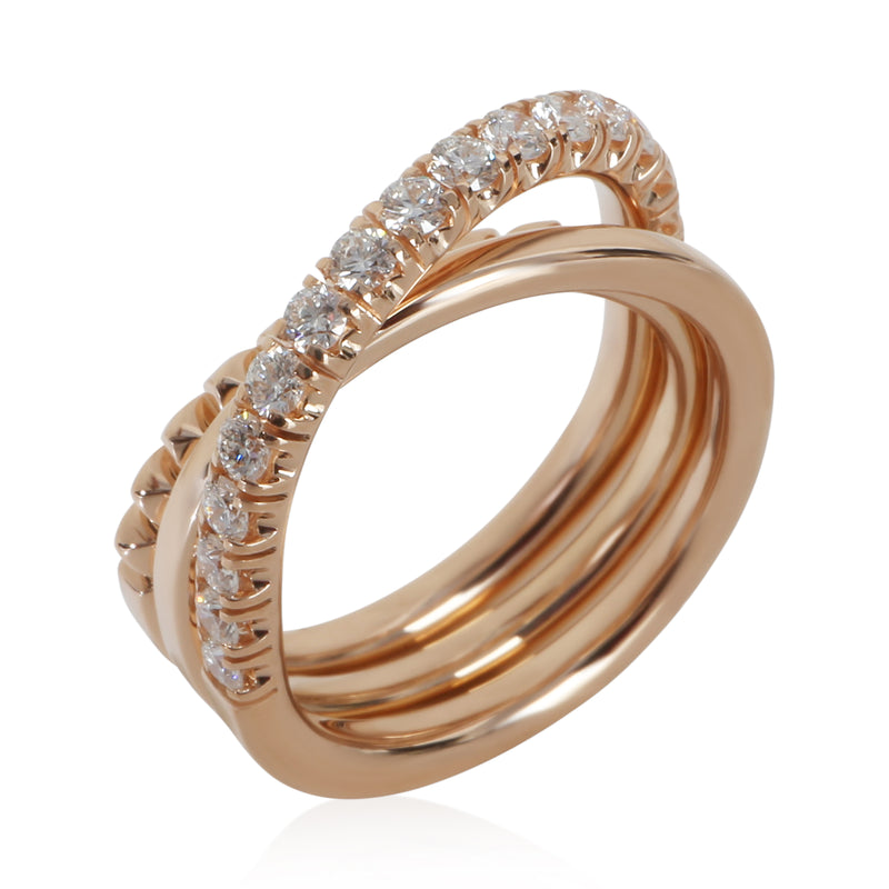 Cartier Rose Gold Diamond Etincelle Ring 18k