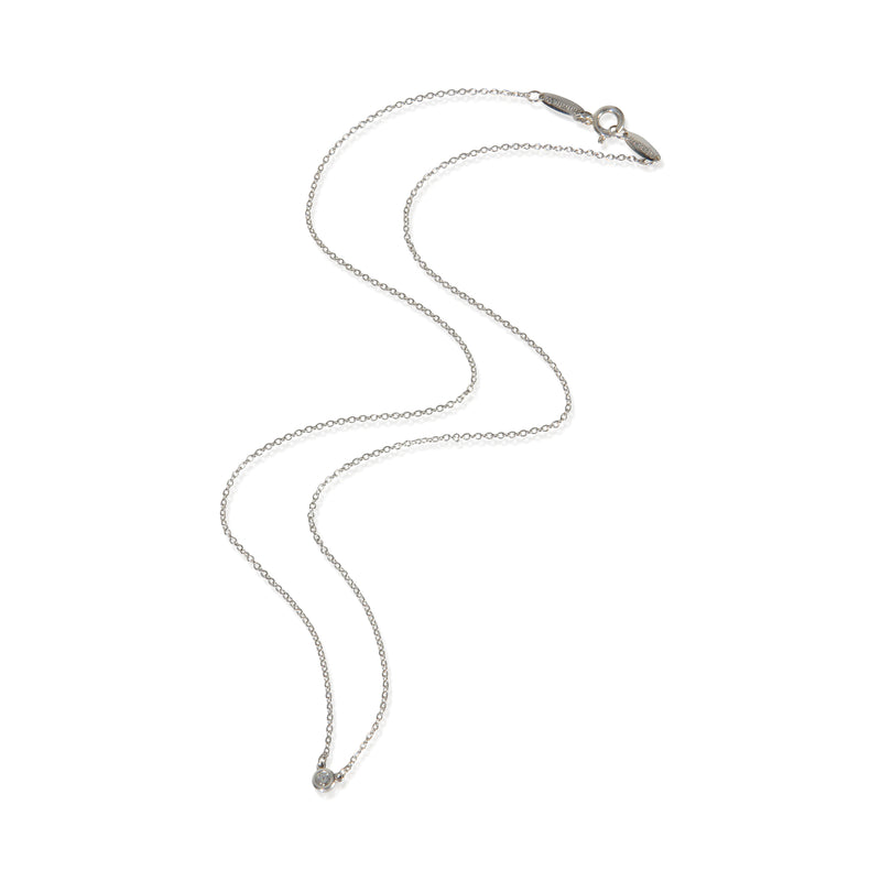 Tiffany & Co. Sterling Silver Diamond Elsa Peretti By The Yard Pendant 925