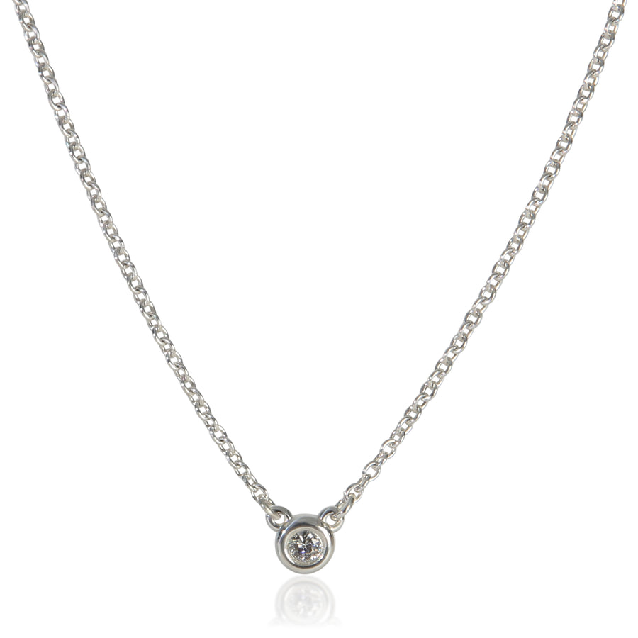 Tiffany & Co. Sterling Silver Diamond Elsa Peretti By The Yard Pendant 925